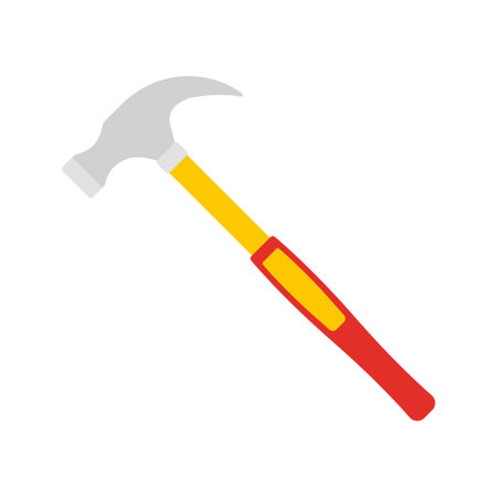 Hammer isolated on white backgroundのイラスト素材