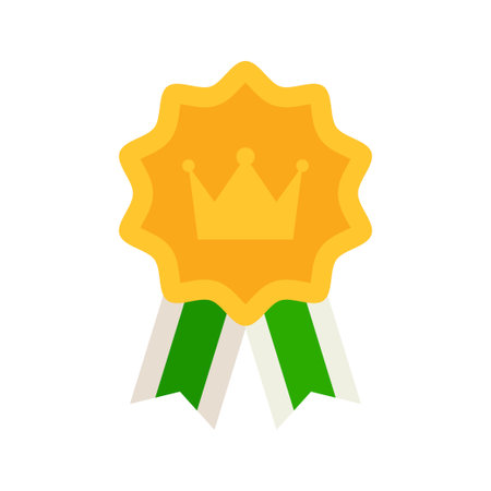 Medal isolated on white backgroundのイラスト素材