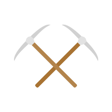 Pickaxe isolated on white background