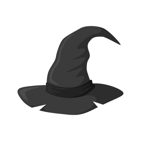 Wizard Hat isolated on white backgroundのイラスト素材