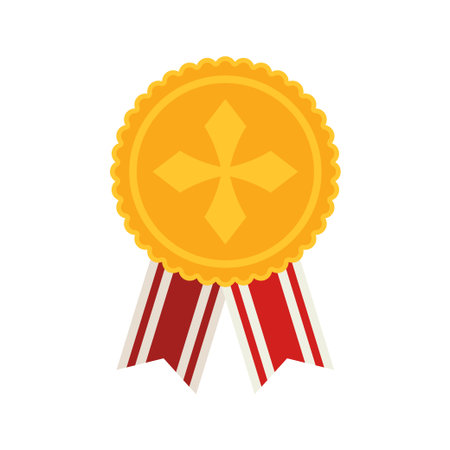 Medal isolated on white background