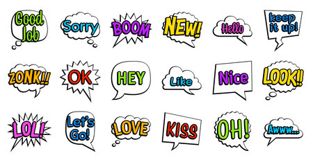 Set of speech bubblesのイラスト素材
