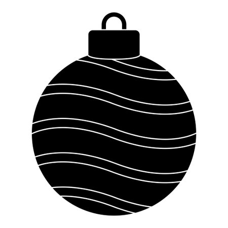 Christmas Ball isolated on white backgroundのイラスト素材