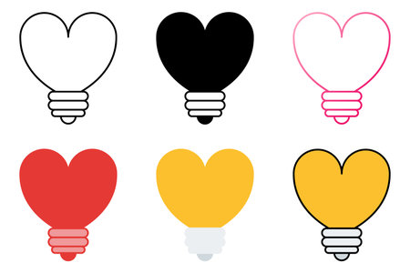 Lamp in flat style isolatedのイラスト素材