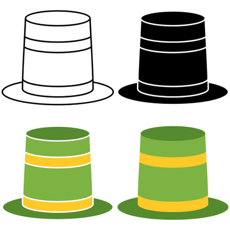 Carnival Hat in flat style isolatedのイラスト素材