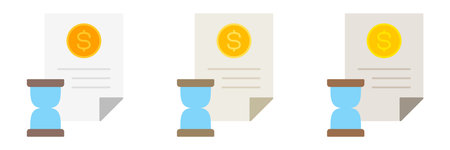 Time Management in flat style isolatedのイラスト素材