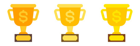 Prize Money in flat style isolatedのイラスト素材