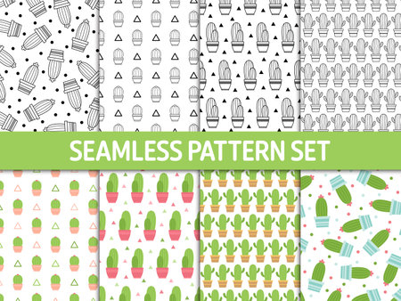 Seamless pattern with Cactus, for decorationのイラスト素材