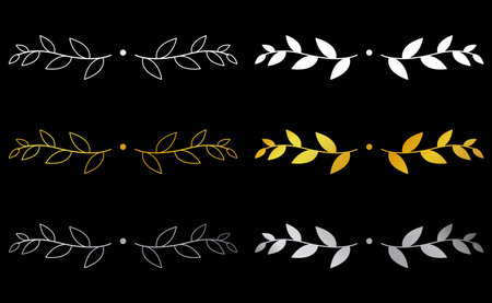 Floral hand drawn border. Wedding card design element.のイラスト素材