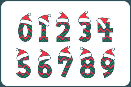 Versatile Collection of Ornament Numbers for Various Usesのイラスト素材