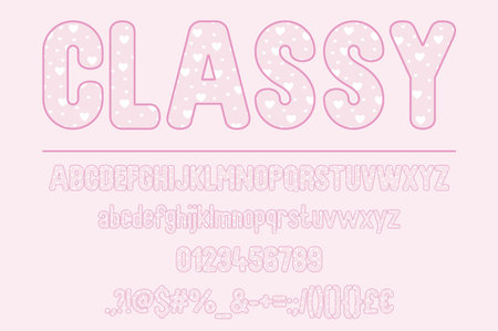 Classy Color Font Setのイラスト素材