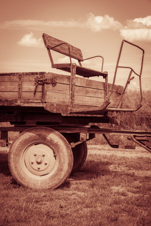 Seat of an old carriage