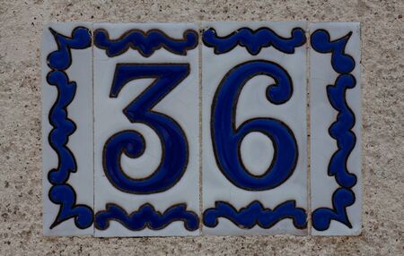 House number 36の写真素材