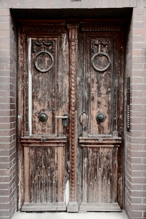 Old doorの写真素材