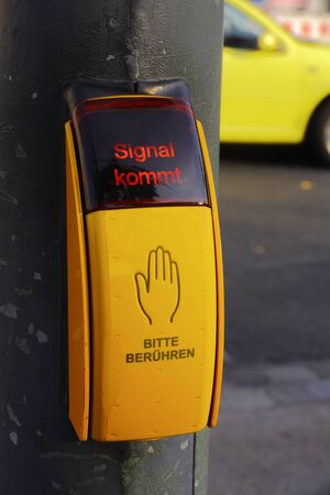 Traffic light buttonの写真素材