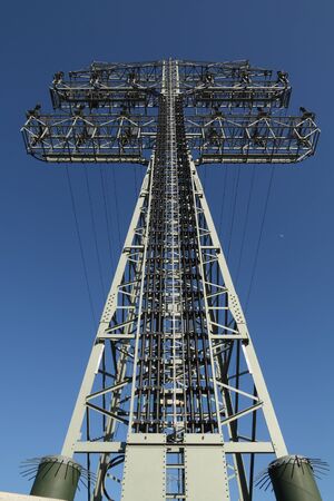 High voltage towerの写真素材