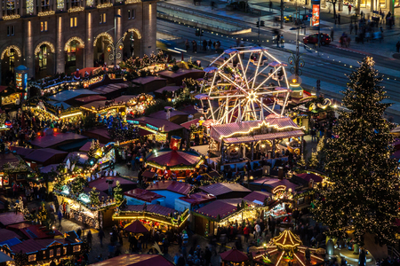 Christmas market in Dresdenのeditorial素材