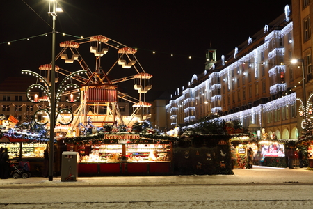 Christmas market in Dresdenのeditorial素材
