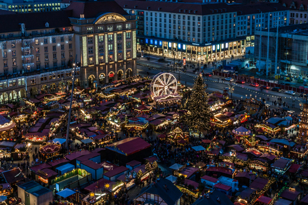 Christmas market in Dresdenのeditorial素材