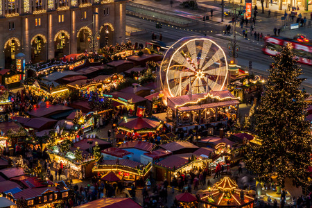 Christmas market in Dresdenのeditorial素材