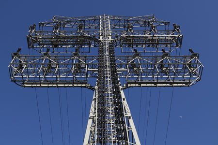 High voltage towerの写真素材