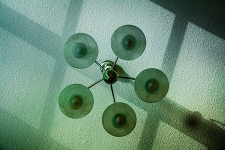 Lamp in living roomの写真素材