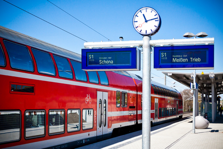 Train in Dresden Trachauのeditorial素材