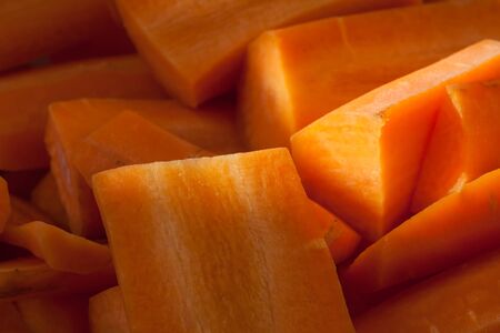 Fresh orange carrots from the gardenの写真素材