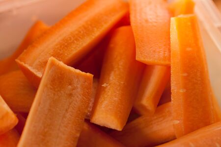 Fresh orange carrots from the gardenの写真素材