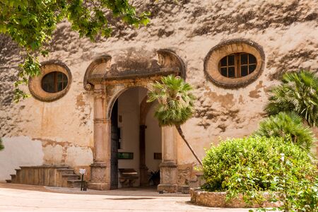 The Garden of the Jardines de Alfabia in Majorcaの写真素材