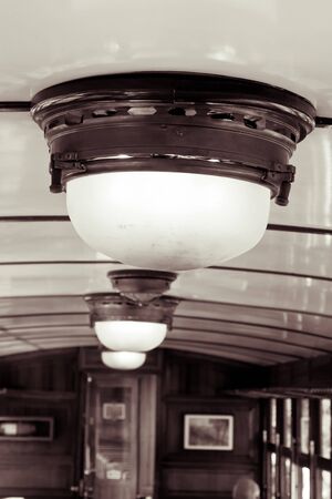 Inside the old train in Palma, Majorcaの写真素材