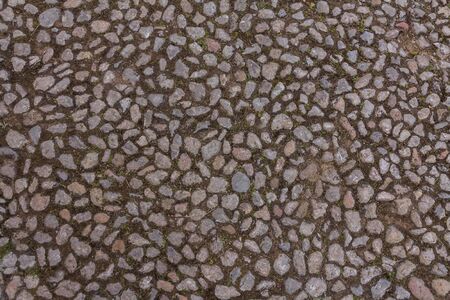 Old cobblestone on the streetの写真素材