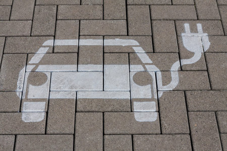 Electric car loading place