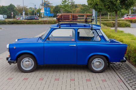 The Trabant car from Gdr, east germanyの写真素材
