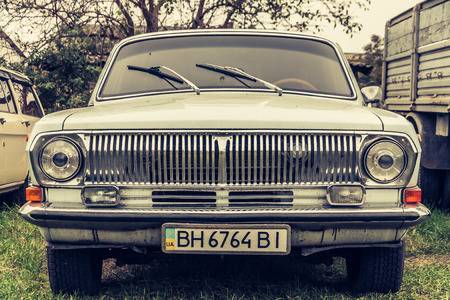 The old Volga GAZ-24 car from the former Soviet Unionのeditorial素材