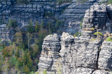 The sandstone landscape in Bohemia, Czech Republicの写真素材