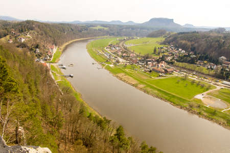 The national park Saxony Switzerland in Germanyの写真素材