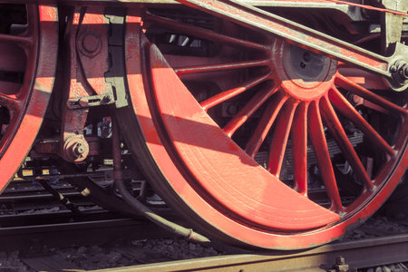 Old steam engine in Germany in a museum