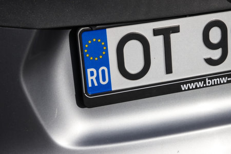 Car number of Romaniaの写真素材