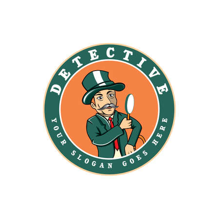 DETECTIVE LOGO , SPY LOGO VECTORのイラスト素材
