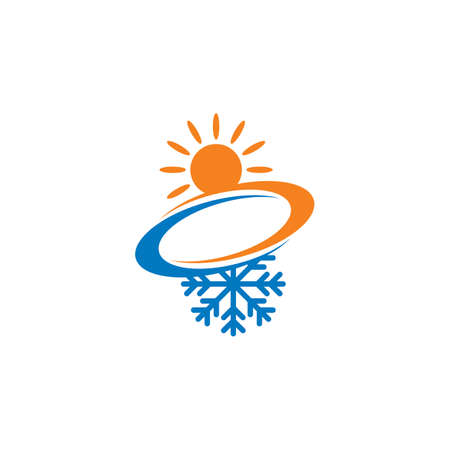 Snow vector , Abstract Winter Logoのイラスト素材