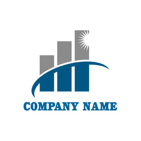 financial logo , graph logo vectorのイラスト素材