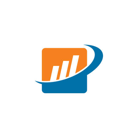 accounting logo , report financial logoのイラスト素材