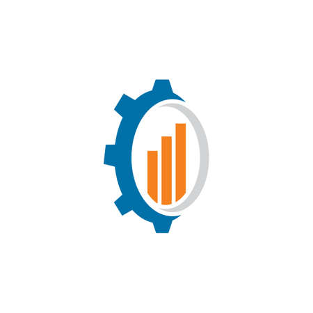 finance service logo , growth financial logoのイラスト素材