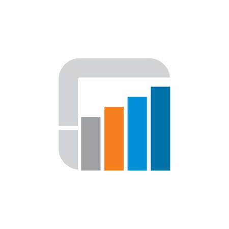 finance logo , growth logo vectorのイラスト素材
