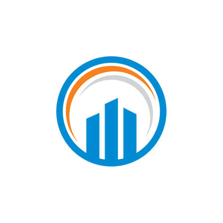 financial logo , growth graph logoのイラスト素材