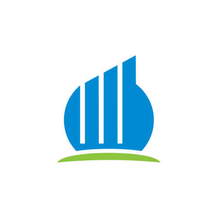 financial logo , growth graph logoのイラスト素材