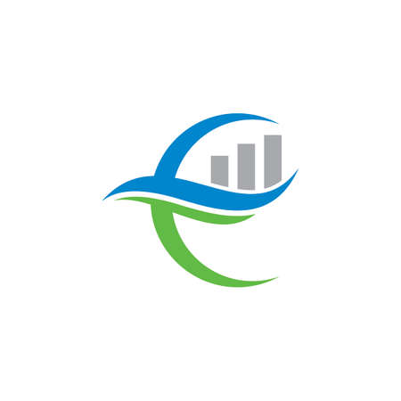 financial logo , accounting logo vectorのイラスト素材