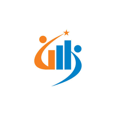 financial logo , abstract finance logoのイラスト素材