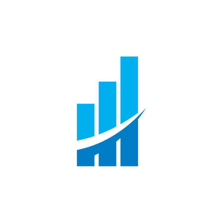 Abstract Chart Vector , Finance Logoのイラスト素材
